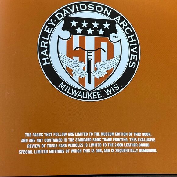 2008 Harley-Davidson Motor Co. Archive Collection HC Book w/Case Museum 1/2008 - Picture 4 of 16
